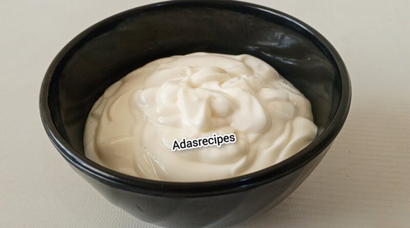 Homemade Mayonnaise Recipe